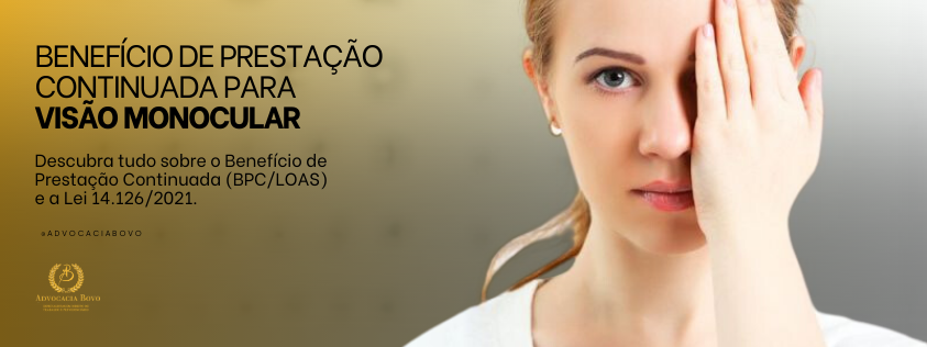 Benefício de Prestação Continuada, Visão Monocular